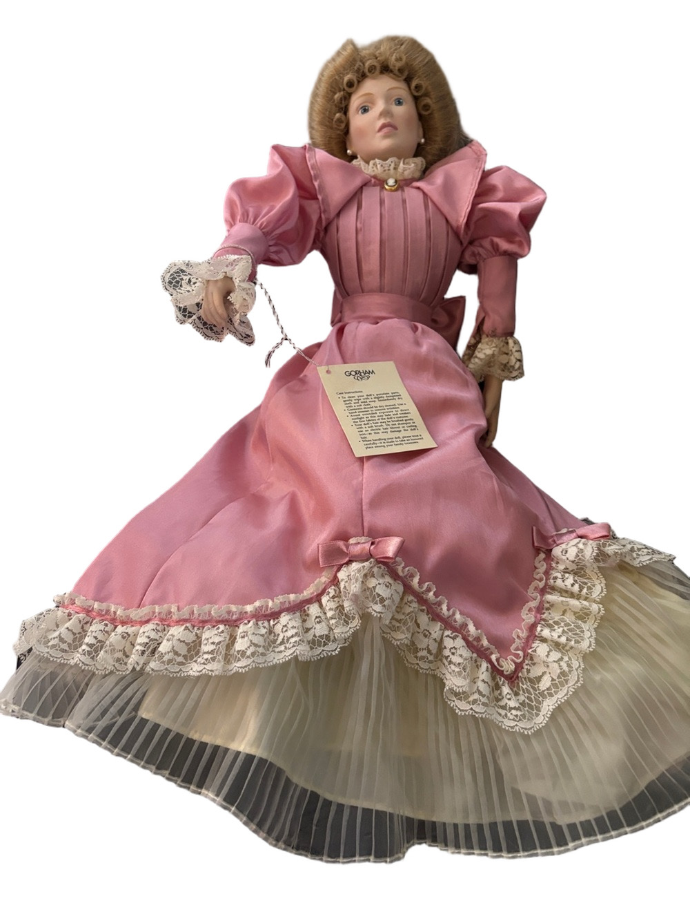 Vintage Gotham Porcelain Doll (Mother) Victorian School Teacher Storytime